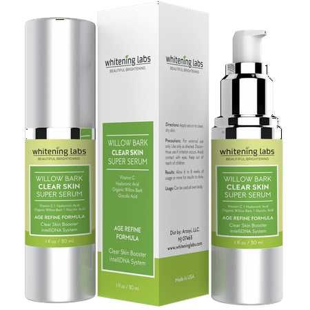 Acne Scar Clear Skin Serum. Spot Removal Formula for Acne Prone Skin with Vitamin E, Hyaluronic Acid, Willow Bark, Licorice 1 (Best Prescription For Acne Scars)