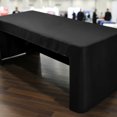 thumbnail image 5 of Fitted Tablecloth for 6 Foot Tables - Open Back Washable Polyester Rectangle Table Cover for Party Wedding Banquet Craft Show, 5 of 7