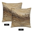 thumbnail image 4 of Multi-Size Linen Sofa Pillow Cover Invisible Zipper Open And Close Strong Use For Sofa Chair Garden Sofa Car Sandybrown Marble_4 20"X20", 4 of 8