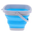 thumbnail image 3 of Cubo Plegable Premium Para Acampar, Cubos Plegables De Silicona Para Recipientes De Agua Para Senderismo Picnic Viaje Jardín - 4 Colores Para Azul Soledad Cubo plegable para acampar, 3 of 8
