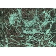 thumbnail image 1 of Ahgly Company Machine Washable Indoor Rectangle Abstract Turquoise Blue Modern Area Rugs, 4' x 6', 1 of 4