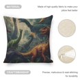 thumbnail image 4 of dinosaurs forest skylinen toss pillowcase decoration pillowcase gifting preferred 24x24 inch cushion cover sofa pillowcase sofa bedroom living room car, 4 of 8