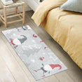 thumbnail image 5 of GZHJMY Cute Christmas Gnomes Bathroom Rugs Bath Mat 39 x 20 Inch Non-Slip Extra Soft and Absorbent Shaggy Bath Carpet for Tub, Shower, Bathroom Carpet Runner, 5 of 7