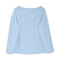 thumbnail image 5 of Breathable Linen Tops for Women Beach Vacation Flowy Summer Outfit, 5 of 6