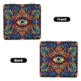 thumbnail image 2 of Kdxio Vibrant Psychedelic Eye Pocket Mirror, 1X/2X Travel Makeup Mirror 2-Sided Folding Small Mirror Portable Double-Sided Magnifying Cosmetic Mirror for Gift-Square, 2 of 9