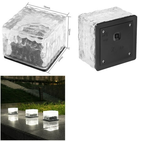 

Solar Brick Lights Outdoor Waterproof Garden Ground Walkway Patio Pathway Lamps
