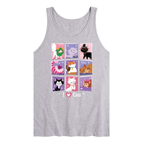 Disney Classics - Cats & Dogs - Grid Of Assorted Cats - Men's Jersey Tank Top