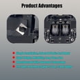 thumbnail image 5 of Overhead Consoles Map Reading Light Lamp, Fit For Hyundai Sonata 2015, OE:92810-C3100, Interior Cab Lights Storage Assembly, Overhead Consoles With Dome Light Assembly-black-With light, 5 of 6