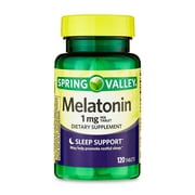 Spring Valley Melatonin Tablets Dietary Supplement, 1 mg, 120 Count