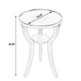 thumbnail image 4 of Butler Specialty Company Table d'Appoint Ronde en Bois Dalton 15.75"W - Blanc, 4 of 4