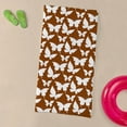 thumbnail image 3 of CafePress - Brown And White Pretty Butterflies Pat - Large Beach Towel, Soft 30"x60" Towel with Unique Design, 3 of 3