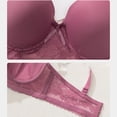 thumbnail image 6 of HomeDM Bras for Women No Underwire Wireless Bras Push Up Seamless T-Shirt Bra, Pink, 36B-C, 6 of 9