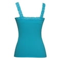 thumbnail image 2 of Womens Lace Trim Camisoles - Aqua, 2 of 2