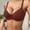 Brick Red, variant on Women's Thin Solid Color Comfortable Breathable Push Up Bra With Underwire Triple Bra Womens Strapless Bras Womens Sports Bra Pack of Push up Bras for Women Front Closure Bra Lift Bra Women Sports Bra