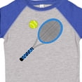 thumbnail image 4 of Inktastic Blue Tennis Racket and Ball Boys or Girls Toddler T-Shirt, 4 of 5