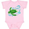thumbnail image 3 of Inktastic Sea Turtle Swimming Boys or Girls Baby Bodysuit, 3 of 5