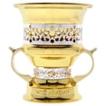 thumbnail image 1 of Quemador de incienso Mubkhara de carbón metálico con forma de copa Swiss Arabian Dorado pequeño 1 pieza Bakhoor, 1 of 1