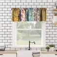 thumbnail image 2 of Boho Floral Window Valances Fashions Garden Vintage Bohemian Paisley Spliced Pattern Curtains Valance for Bathroom Kitchen Bedroom Living Room Decor with Rod Pocket 54" x 18", 2 of 5