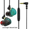 thumbnail image 2 of Hwkond Wired Headphones Earbuds, Transparent Outer Without Delay LED In Ear Gaming Sports Music Wired Microphone Clear Call Earphones, 2 of 8