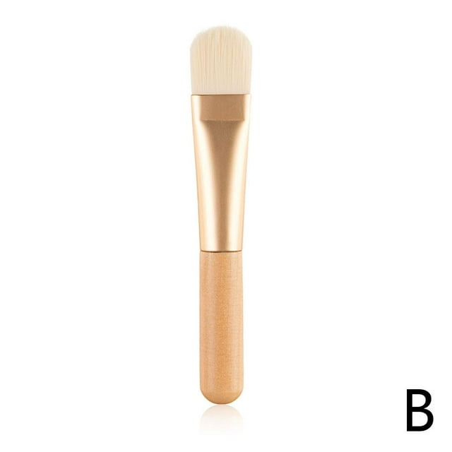 Active Radiance Wooden Mini Facial Mask Brush for Soft Skin Hair with Short Handle Hot Q0