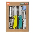 Ozark Trail 3.3" inch Blade Length Pocket Knives Green Yellow White