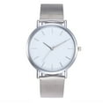 thumbnail image 1 of Reloj de cuarzo para mujer, elegante y elegante reloj de pulsera de cuarzo con correa de acero y malla., 1 of 3