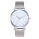 thumbnail image 1 of Reloj de cuarzo para mujer, elegante y elegante reloj de pulsera de cuarzo con correa de acero y malla., 1 of 3
