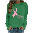 thumbnail image 1 of Longues T-Shirt Blouse Mode Femmes à Manches Col Rond Imprimé Chandail en Molleton Hauts, 1 of 1