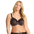 thumbnail image 1 of Elomi Womens Morgan Underwire Full Cup Stretch Lace Banded Bra, 36DD, Ebony, 1 of 3