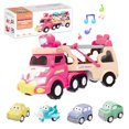 thumbnail image 1 of Ensemble de Transport de Camion Jouet 5 Pcs/set avec 4 Mini Voitures, 1 of 5
