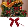 thumbnail image 1 of Cqxid Hangs Under $5 Velvet Bows For Christmas Tree Wreath Garland Velvet Bows Velvet Christmas Tree Bows Christmas Wreath Bows Christmas Velvet Bows Rustic Crafts Gift Bows, 1 of 5