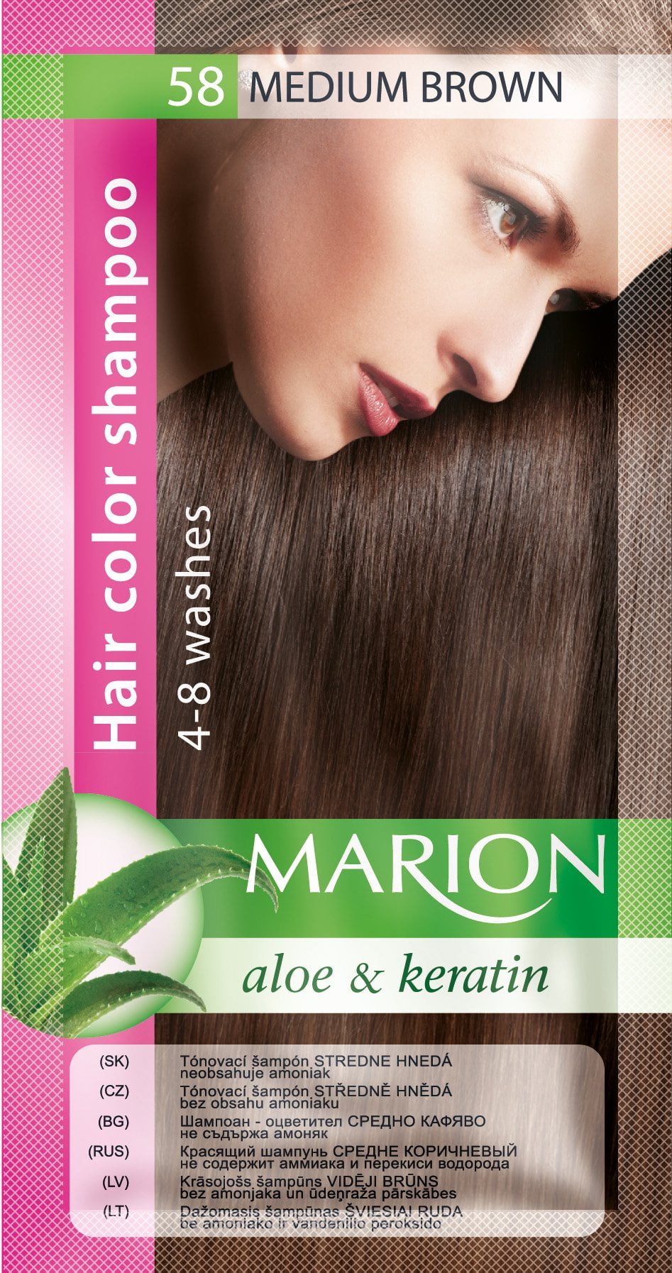 Marion Gray Hair Color Shampoo Hair Dye Kit with Aloe and Keratin (2