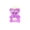 Purple#137, variant on Mini Yellow Bear Resin Figurine, Tiny Transparent Animal Charm for DIY Crafts Slime Making Terrarium Decor Fairy Garden Accessories Micro Landscape Desk Ornaments Cute Kawaii