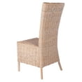 thumbnail image 5 of SAFAVIEH Allen Rattan Accent Chair, Natural White Wash, Set of 2, 5 of 11