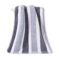 thumbnail image 2 of Toalla de Baño de Felpa Coral 140x70cm Diseño de Franjas Anchas Altamente Absorbente Secado Rápido Poliéster con Bordes Reforzados para Hombres y Mujeres, Colores en Degradado Suave, 2 of 6