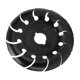 thumbnail image 3 of 90mm 12 Teeth Angle Grinder Disc Wood Carving Grinding Polishing Wheel for Woodworking Black, 3 of 5