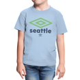 thumbnail image 2 of Umbro Kids Seattle City Diamond Logo T Shirt (Light Blue, XS-XL), 2 of 4