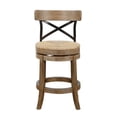 thumbnail image 3 of Home Square 24" Myrtle Swivel Counter Stool in Wheat Wire-Brush - Set of 3, 3 of 4