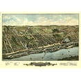 thumbnail image 2 of Bailey 32x24 White Modern Wood Framed Museum Art Print Titled - Windsor Locks Connecticut - Bailey 1877, 2 of 4