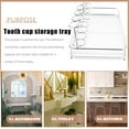 thumbnail image 4 of WASHWEPE Toothbrush Stand Countertop Storage Holder Silver Acrylic 1Set Families, 4 of 8