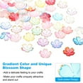 thumbnail image 4 of Uxcell 100 Pcs Gold-Plated Acrylic Cherry Blossom Flower Beads, Multicolored, 4 of 7