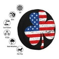 thumbnail image 4 of Daiia American St Patrick's Day Pattern Tire Covers , Travel Trailer Camper Truck SUV Motorhome Waterproof Wheel Cover, Sun Rain Snow Protector-14 inch, 4 of 6