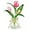 Pink, variant on Tulips Artificial Flowers in Glass Vase with Faux Water, Real Touch White Tulips with Vase Floral Arrangement Table Centerpiece Decorations for Home Kitchen Office Wedding