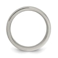thumbnail image 2 of Gray Titanium Men's with 925 Sterling Silver-Inlay 6mm Ring Comfort-Fit Band Size 8, 2 of 4