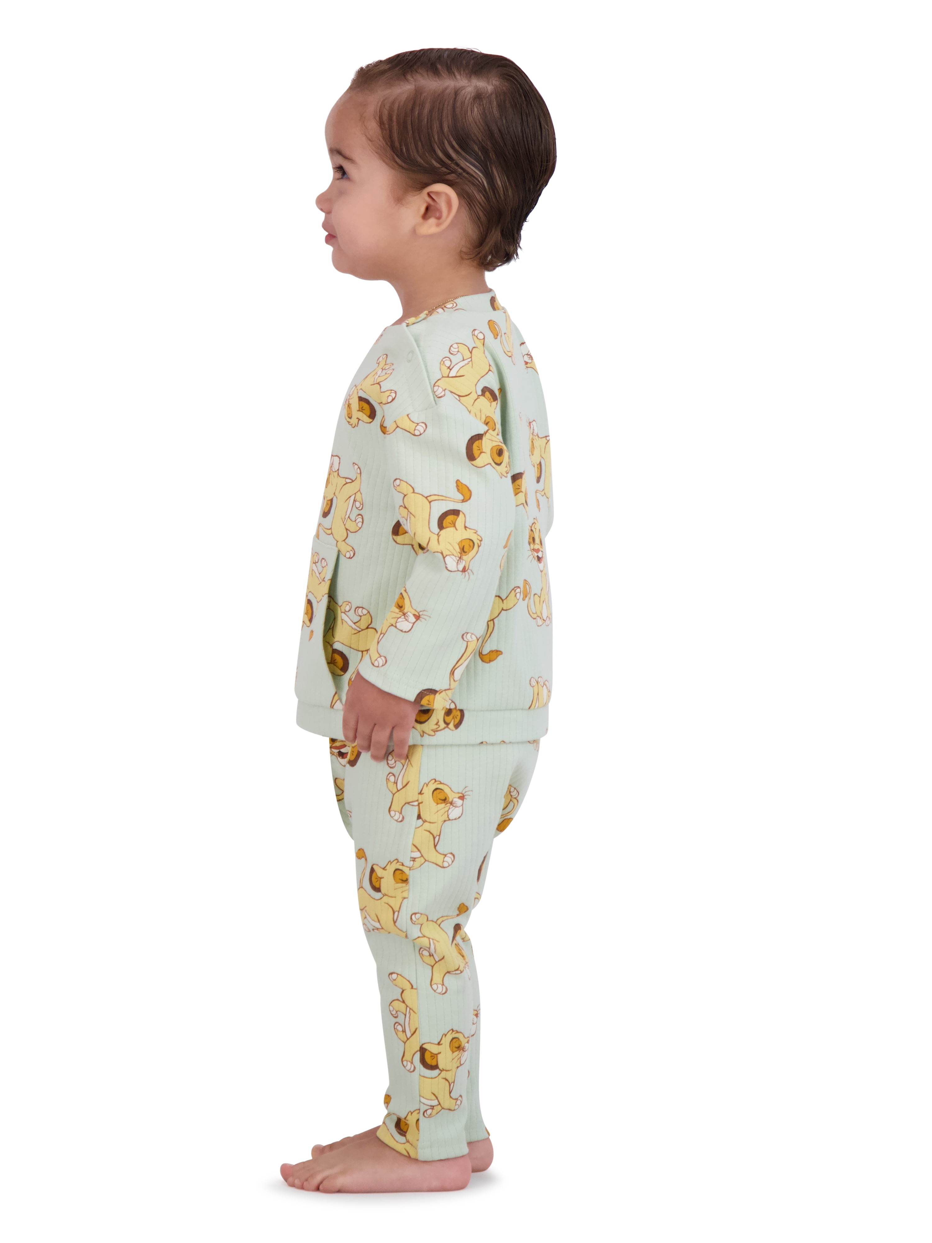 Lion King Baby Boy 2 Piece Rib Pant Set, Sizes 0/3 Months-24 Months