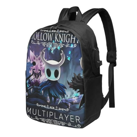 Hollow Knight Fashionable Computer School Backpack With Usb Port,Laptop Backpack, Men'S And Women's Youth College Bags