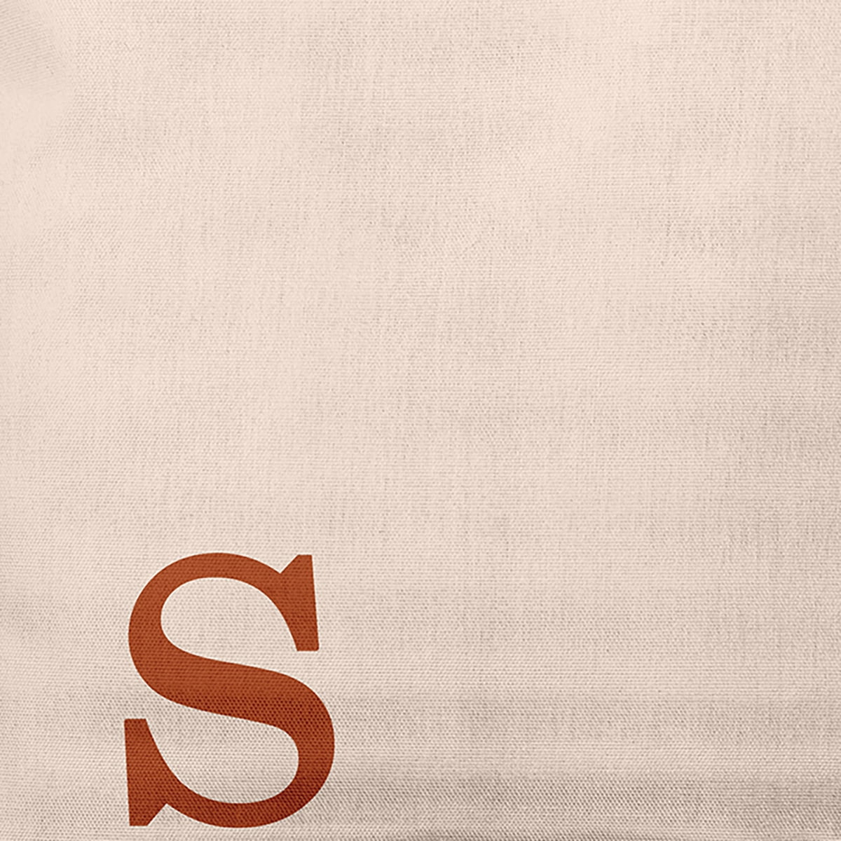 Simply Daisy 26" x 26" Modern Monogram Decorative Throw Pillow, Sienna