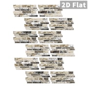24-Piece Set Peel-and-Stick Self-Adhesive Wall Tiles, 4.7×9.7 Inch Marble Pattern Backsplash Tiles, Waterproof Oil-Proof for Kitchen Bathroom