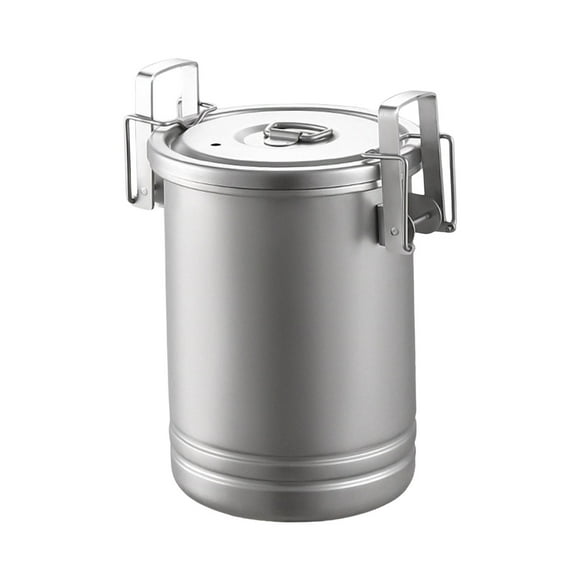 Olla de camping, olla de vapor, olla para caldo, vaporera, acero inoxidable, fogata, utensilios de cocina, 1L Sin asa