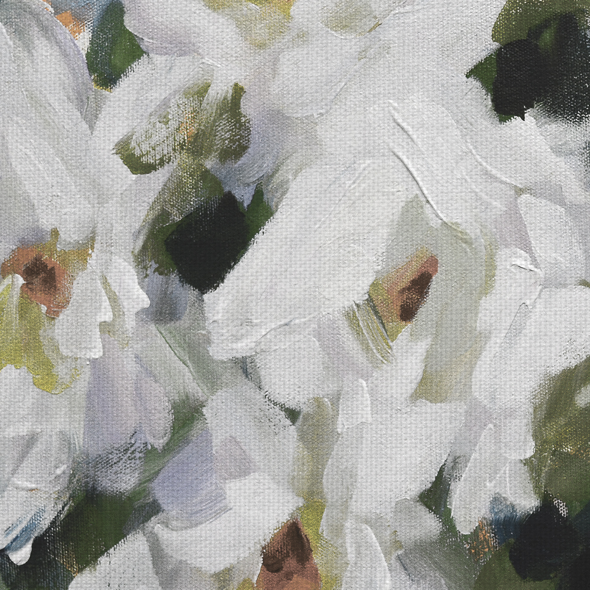 Masterpiece Art Gallery White Peony Bouquet Soft By Pamela Gatens Canvas Art Print 24" x 24"